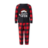 Round Neck Plaid Printed Christmas Parent-child Pajama Suit  YLDF-935