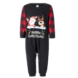 Christmas Plaid Print Pajamas Plaid Home Family Suit YLDF-932