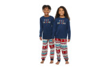 Christmas Parent-Child Letter Print Pajamas Suit YLDF-2286