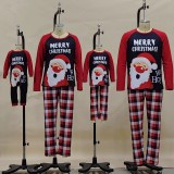 Christmas Snowman Letter Print Homewear Pajama Set  YLDF-2292