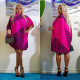 Fashion Print Contrast Color Mini Dress BY-6693