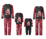 Christmas Print Plaid Family Matching Pajama Set YLDF-459