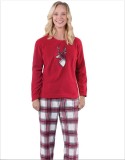 Christmas Moose Print Striped Plaid Parent Set YLDF-201002