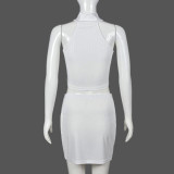 Loving Rhinestone Tank Tops And Skirts 2 Piece Set GNZD-9612SD
