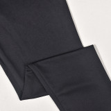Denim Spliced Elastic Waist Flared Jeans GNZD-11014PL