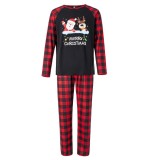 Christmas Plaid Print Pajamas Plaid Home Family Suit YLDF-932