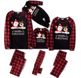 Christmas Plaid Print Pajamas Plaid Home Family Suit YLDF-932