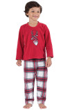 Christmas Moose Print Striped Plaid Parent Set YLDF-201002
