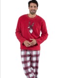 Christmas Moose Print Striped Plaid Parent Set YLDF-201002