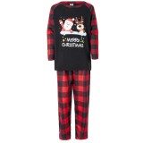 Christmas Plaid Print Pajamas Plaid Home Family Suit YLDF-932