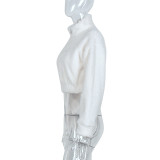 Long Sleeve Warm Plush Zipper Sweatshirt GNZD-8030DN