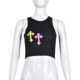 Sleeveless Print Tank Tops GNZD-6322TL