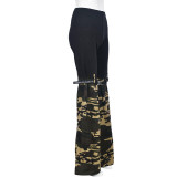 Camouflage Spliced Knit Flared Pants GNZD-9636PD