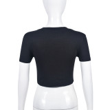 Summer Print Short Sleeve Tops GNZD-31239TY