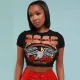 Summer Print Short Sleeve Tops GNZD-31239TY