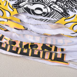 Letter Print Long Sleeve Tight T Shirt GNZD-9670TD