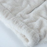Long Sleeve Warm Plush Zipper Sweatshirt GNZD-8030DN