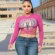Tight Print Long Sleeve T-shirts GNZD-9667TD