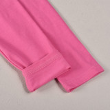 Sexy Print Long Sleeve Bandage T Shirt GNZD-9721TD