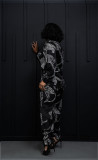 Fashion Printed Shirt Long Pants Two Piece Set OMY-11031