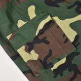 Camouflage Print Split Skirt GNZD-9187DD