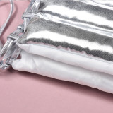 Sexy Glossy Filled Cotton Bandage Skirt GNZD-9621DD