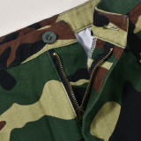 Camouflage Print Split Skirt GNZD-9187DD