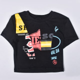 Casual Short Sleeve Print T Shirt GNZD-9502TD