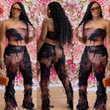 Tie Dye Warp Chest And Pants 2 Piece Set GNZD-7918SG