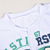 Sexy Print Hollow Out Bandage T Shirt GNZD-9471TD
