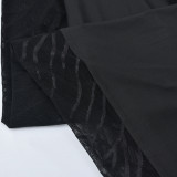 Mesh See Through Tube Top Maxi Dress GNZD-8512DF