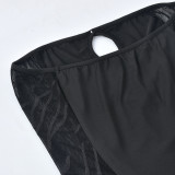Mesh See Through Tube Top Maxi Dress GNZD-8512DF