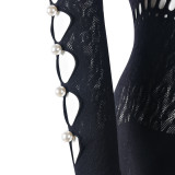 Sexy Hollow Out Knit Jumpsuit GNZD-9833JD