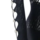 Sexy Hollow Out Knit Jumpsuit GNZD-9833JD