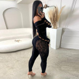 Sexy Hollow Out Knit Jumpsuit GNZD-9833JD