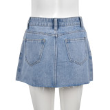 Denim Gross Embroider Half-body Skirt GNZD-8851PD