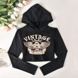 Long Sleeve Print Hooded Sweatshirt GNZD-9688TD