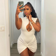 Sexy Hollow Out Pin Mini Dress GNZD-8831DD