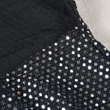 Fashion Sequin Sleeveless Backless Mini Dress GNZD-9719DD