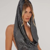 Fashion Sequin Sleeveless Backless Mini Dress GNZD-9719DD
