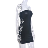 Sexy Hollow Out Tube Tops Mini Dress GNZD-9657DD