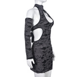 Sexy Hollow Out Backless Bandage Dress GNZD-9461DD