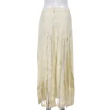 Fashion Hollow Out Tassel Long Skirt GNZD-9378SD
