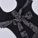 Sexy Hollow Out Backless Bandage Dress GNZD-9461DD