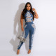 Backless Holes Sleeveless Denim Jumpsuit GNZD-31295JY