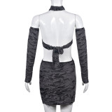 Sexy Hollow Out Backless Bandage Dress GNZD-9461DD