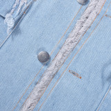 Sexy Halter Tie Up Denim Vest GNZD-9492TD