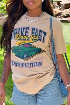 Casual Print Short Sleeve T Shirt GXJL-40071