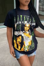 Short Sleeve Print T Shirt GXJL-40092