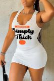 Summer Sleeveless Print Mini Dress GXJL-70009
